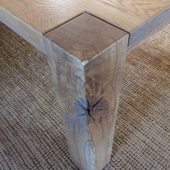 Oak dining room table