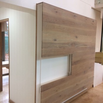 Oak TV wall