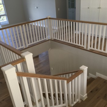 Oak and Meranti balustrades