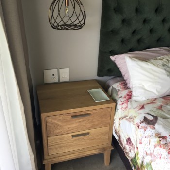 Oak bedside table